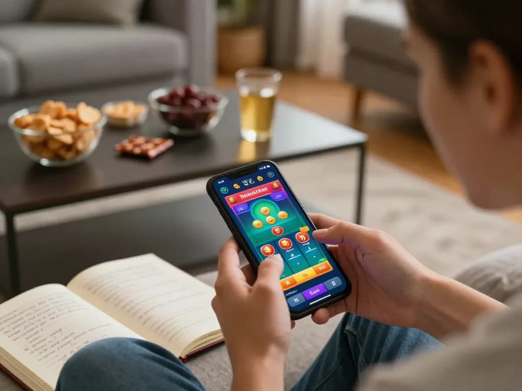 Experience online gaming at trang chủ xx88 with a user engaged in a vibrant smartphone casino interface.