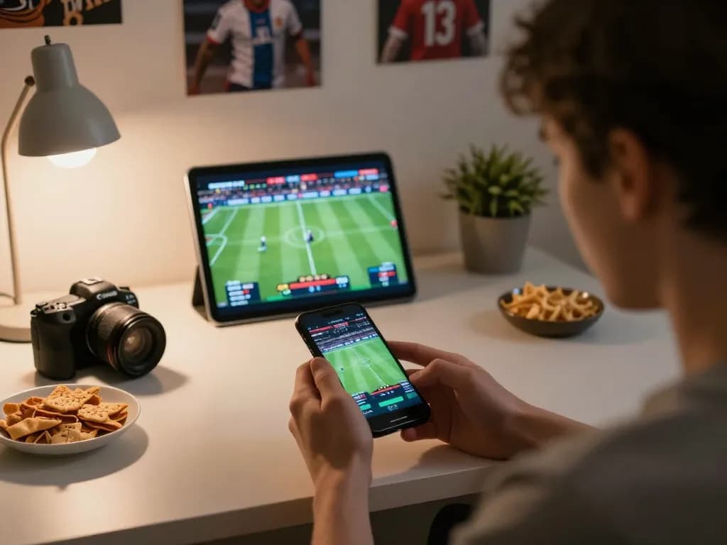 Place bets on 11bet from the comfort of home, showcasing the thrill of online gambling.