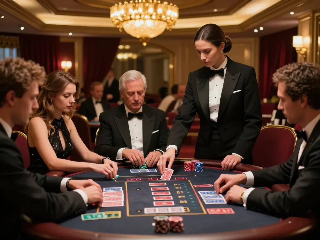Players engaging in a high-stakes baccarat game at say88 casino, showcasing strategy and excitement.
