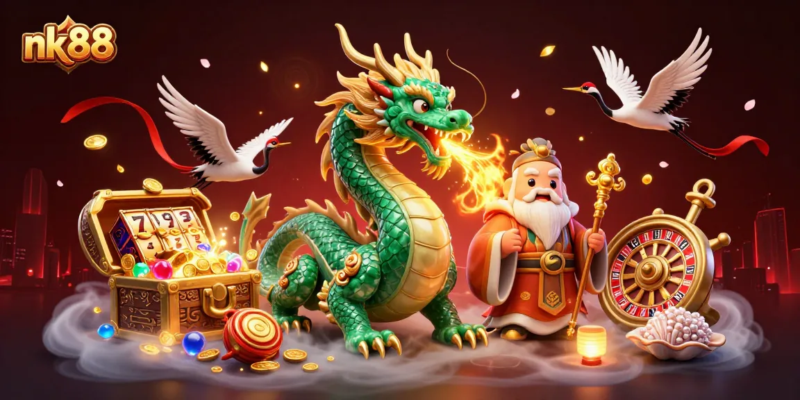 Win big with nk88 as jade dragon and turtle sage lead in an exciting casino adventure.