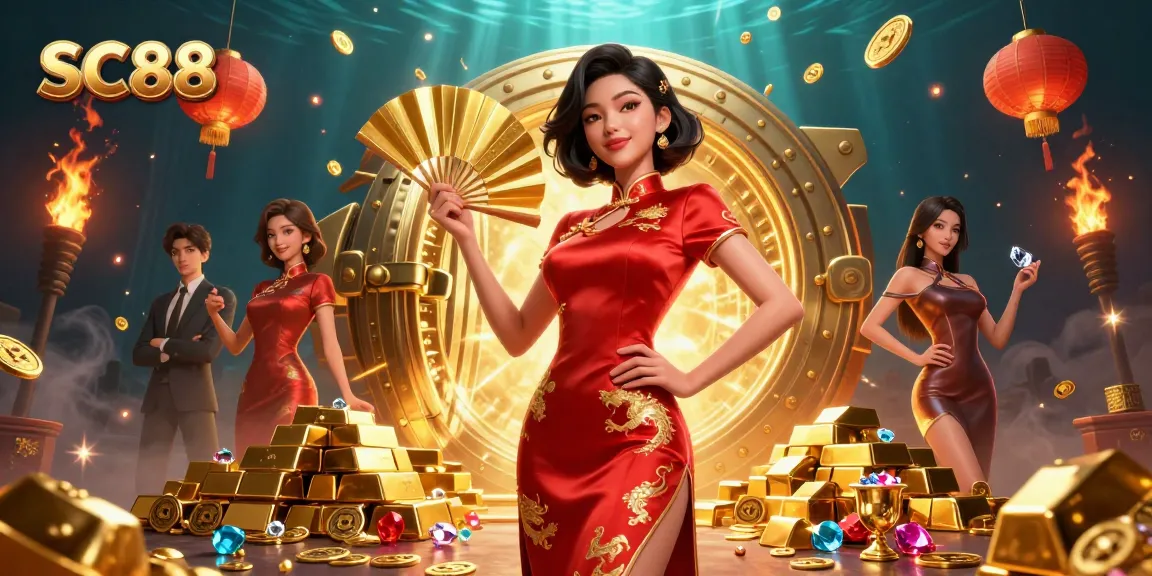 Engage in thrilling gameplay with SC88's vibrant casino atmosphere, featuring gold treasures and dynamic action.