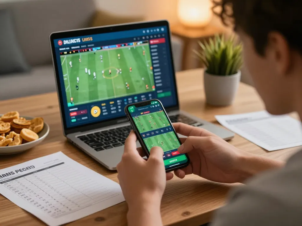 Engaged user placing bets on nhà cái Jun88 via smartphone, illustrating an active sports betting experience