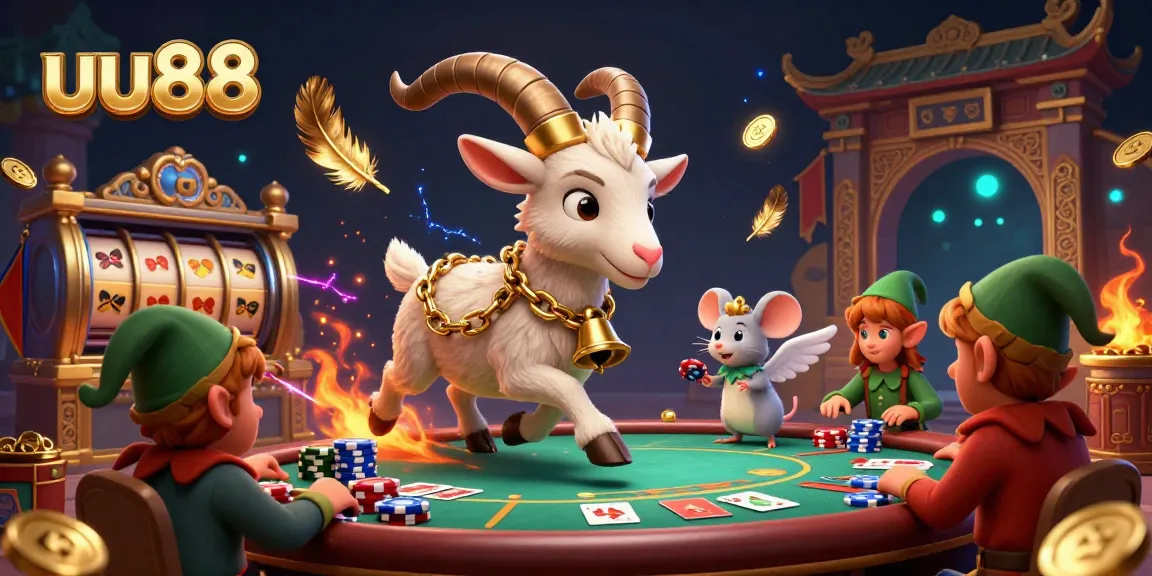 Engage with the thrilling uu88 casino atmosphere featuring playful characters in a vibrant game scene.