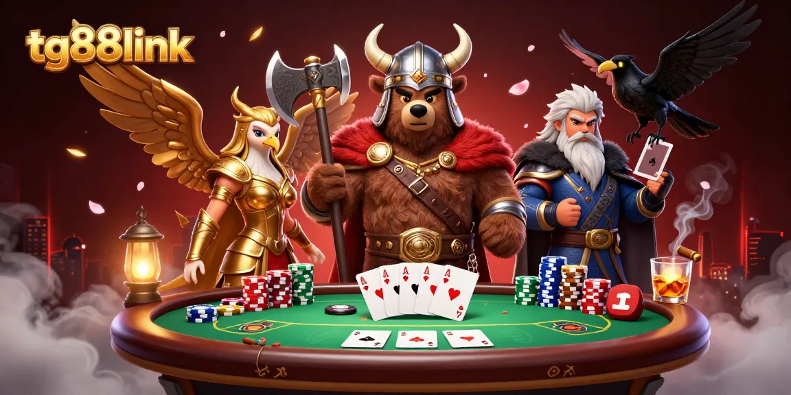 Experience thrilling poker action at tg88link with vibrant characters and rich game elements.