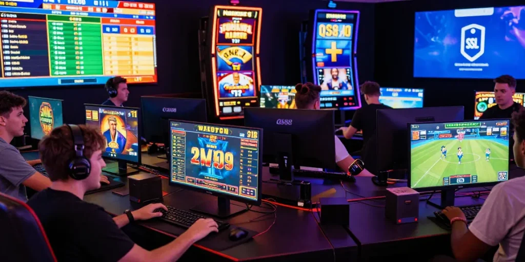 Players enjoying diverse games on https://qs88.us/ in a vibrant online gaming atmosphere, showcasing excitement and engagement.