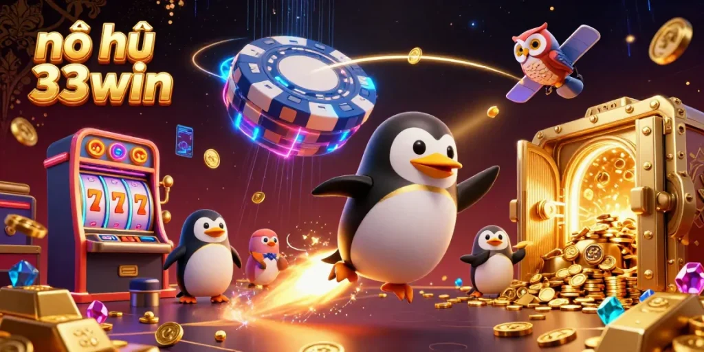 Spin and win big with nổ hũ 33win featuring explosive treasures and vibrant casino elements.