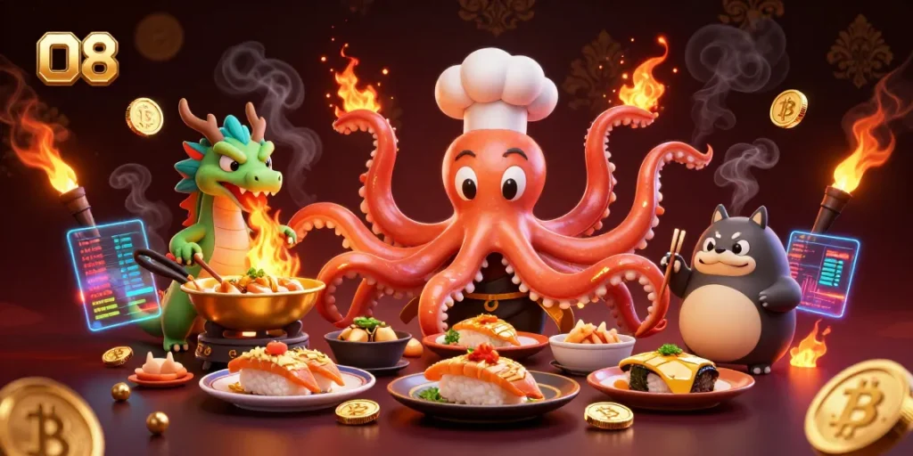 Experience thrilling wins at O8 with a vibrant scene of gaming and culinary magic.